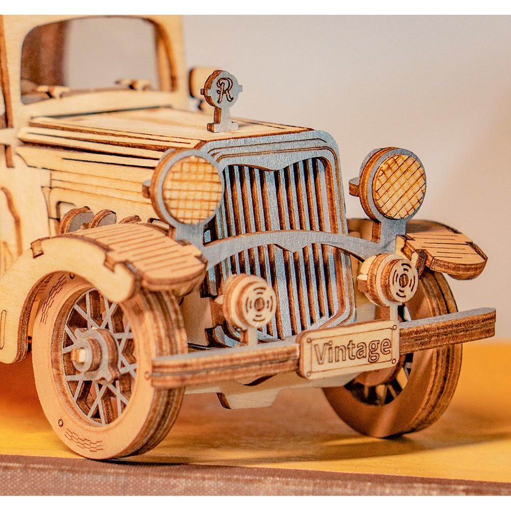 Đồ chơi lắp ghép gỗ 3D Mô hình Vintage Car TG504