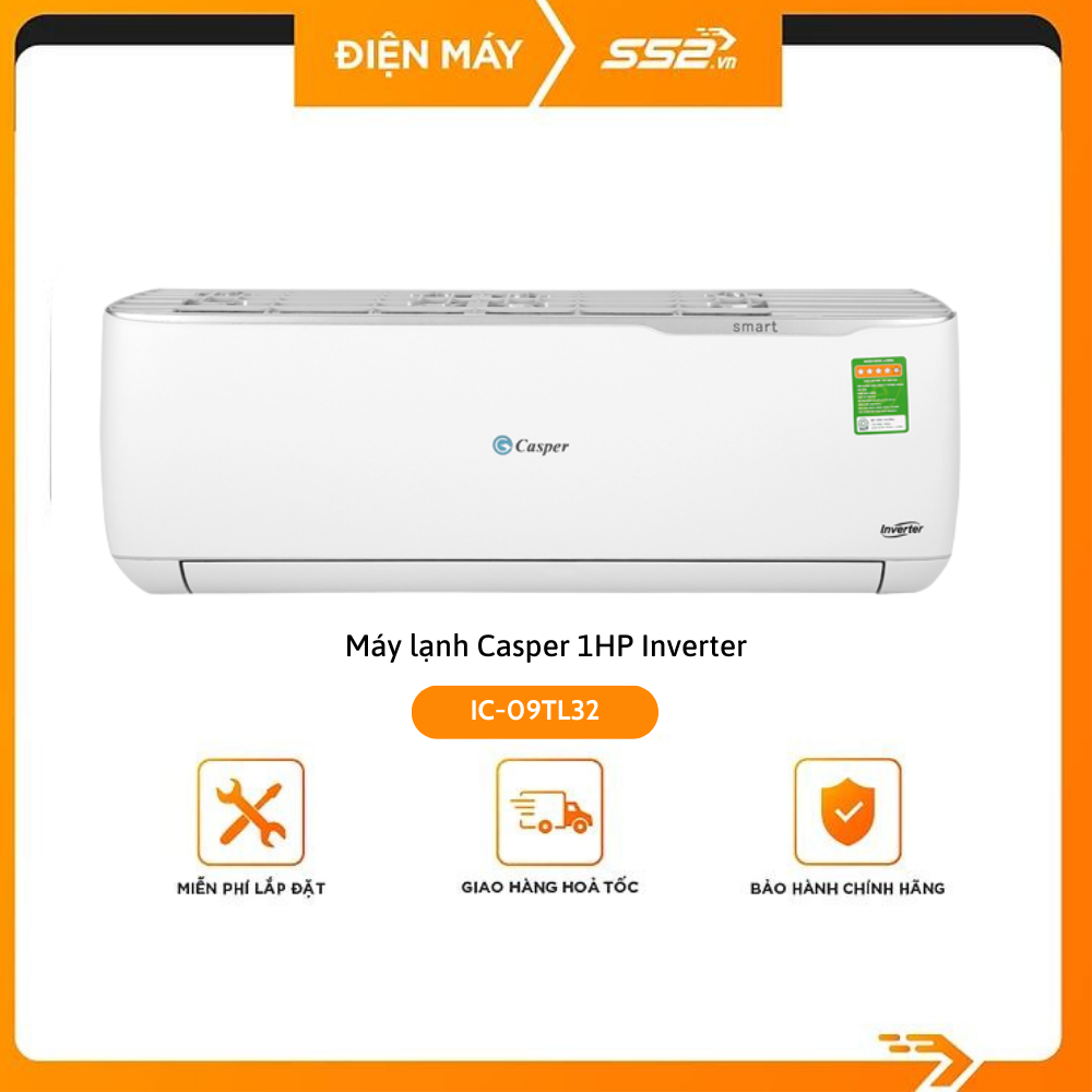 Máy lạnh Casper Inverter 1 HP IC-09TL32- Hàng Chính Hãng.