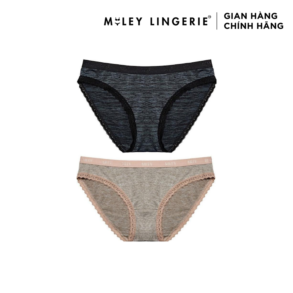 Bộ 2 Quần Lót Thun lạnh Sớ Lụa Miley Lingerie FWS_00 Nâu + Đen