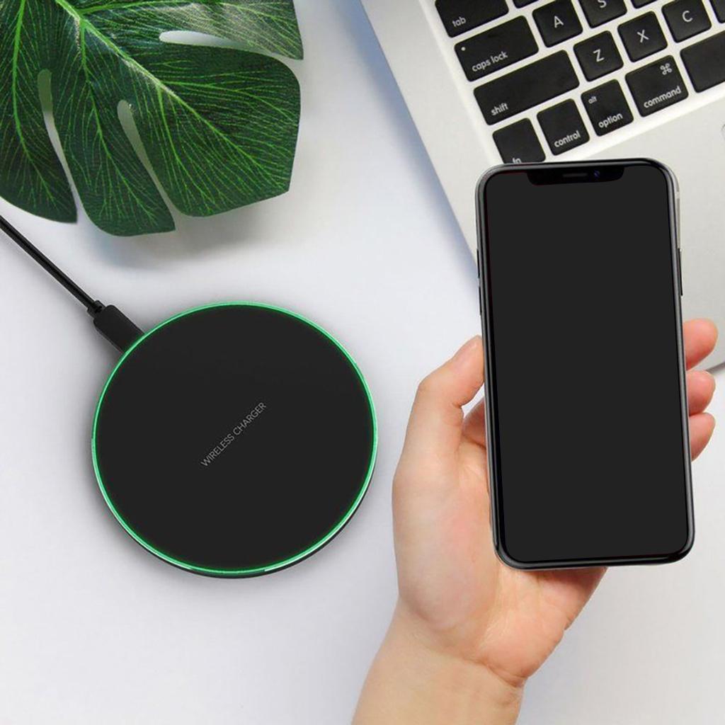 Wireless Qi Charger Pad 10W Fast Charging Dock For  Samsung Huawei