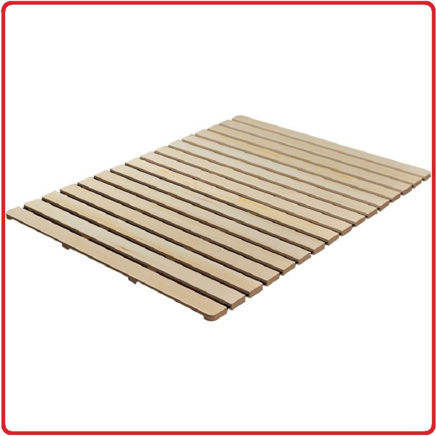 Giường pallet gỗ thông gấp gọn cho Homestay 60cm 80cm 120cm dài 190cm - Giường gỗ thông cuộn tròn