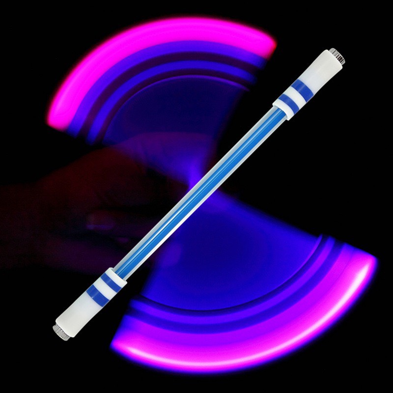 Bút quay mod nghệ thuật có đèn Led flash giải trí chống căng thẳng, bút xoay phát sáng đặc biệt đổi màu