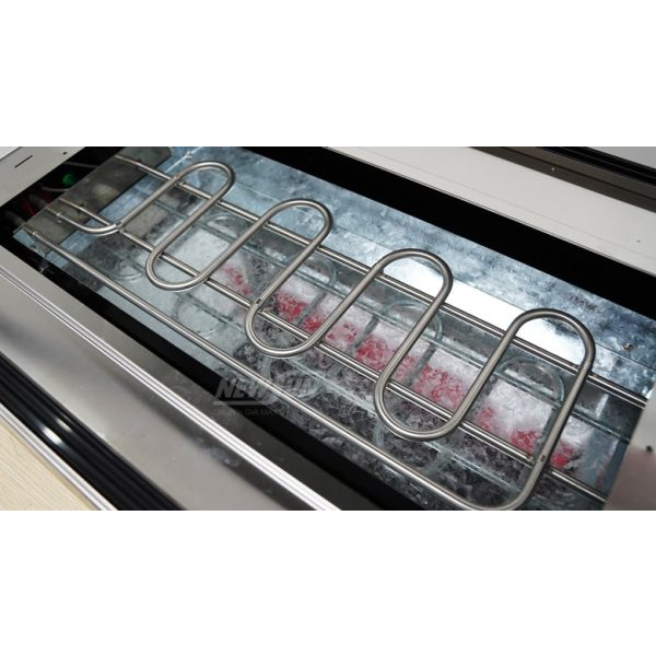 Tủ giữ nóng thức ăn kính phẳng HW-60-3 thiết kế 3 tầng 1200mm bền đẹp NEWSUN - Hàng chính hãng