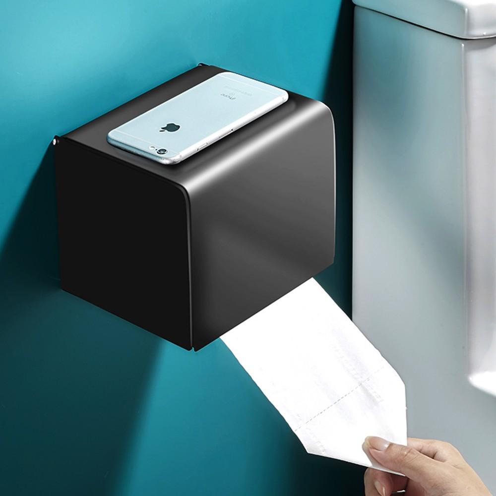 Hộp Đựng Giấy Vệ Sinh Phong Cách Bắc Âu, Nhôm Cao Cấp Sơn Tĩnh Điện Chống Gỉ