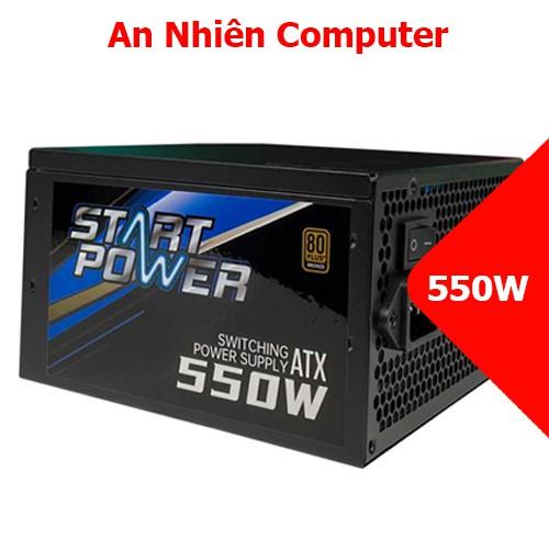 Nguồn Máy Tính Start Power 550W - Fan 120mm - Chống Ồn - 80 Plus