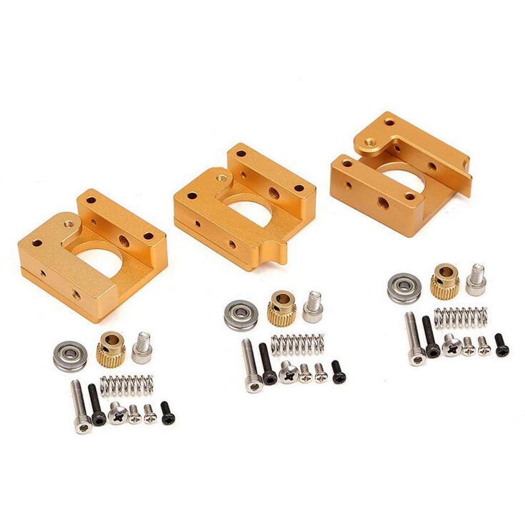 Replacement Aluminum MK8 Extruder Drive Feeder DIY Kit For Reprap 3 Types