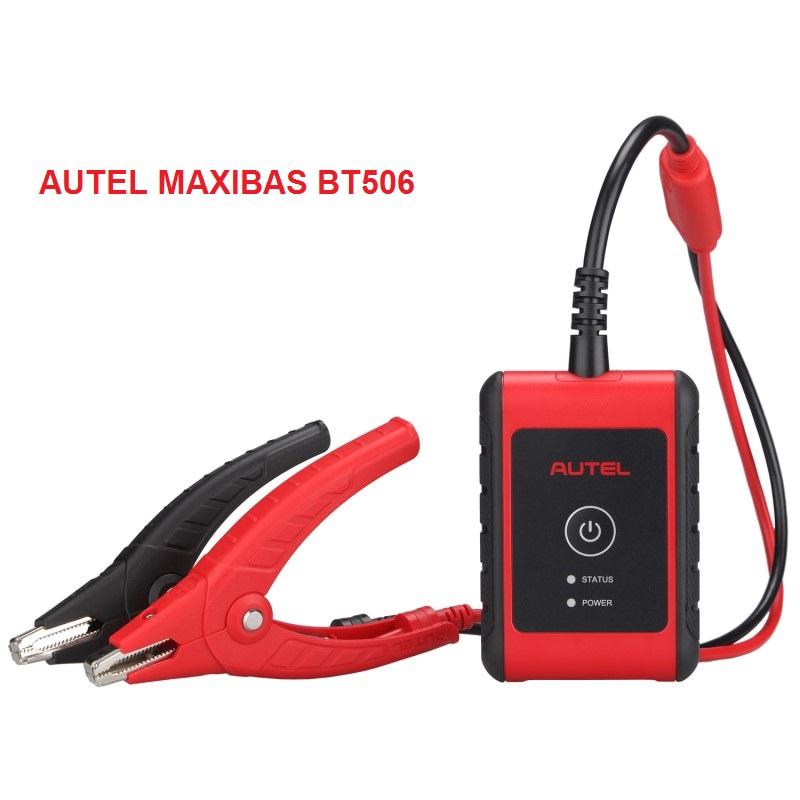 AUTEL MAXIBAS BT506 - Thiết bị đo chất lượng, tuổi thọ bình ắc quy ô tô xe máy 12V - 6V. Kết nối không dây Bluetooth với điện thoại, máy tính bảng hệ điều hành Android, IOs, Iphone. Chức năng kiểm tra Đề, Sạc, Dynamo- HÀNG CHÍNH HÃNG