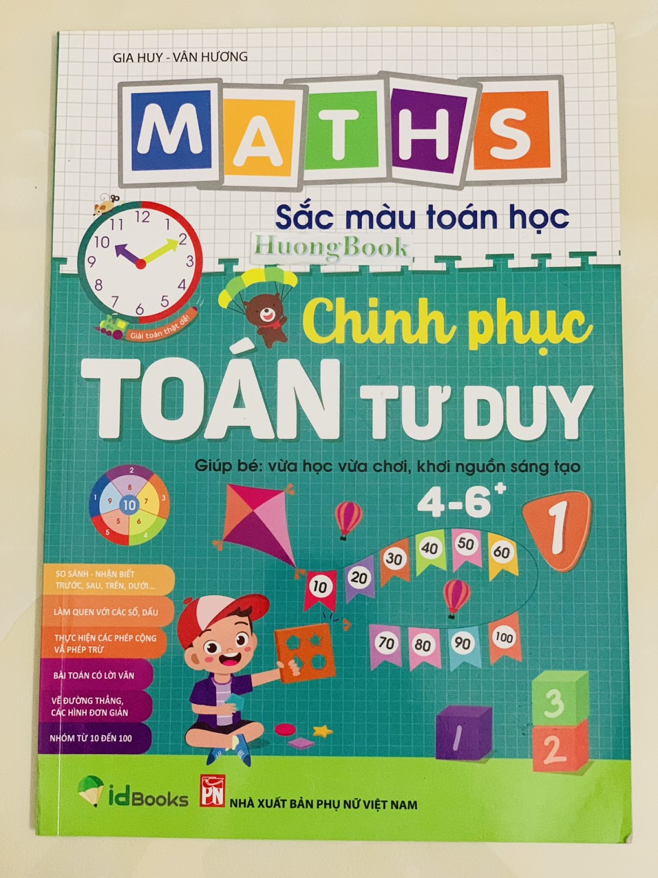 Sách - Maths Sắc màu -Toán học Chinh Phục Toán Tư Duy 4-6 tuổi tập 1