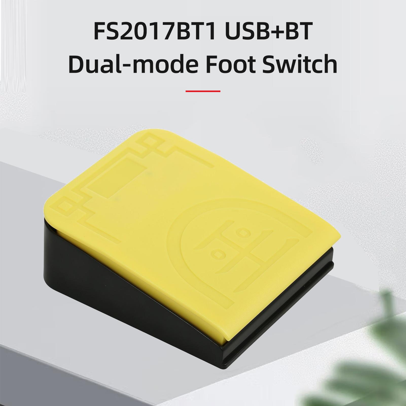 FS2017BT1 Công tắc một chân Bàn đạp chân tùy chỉnh đa năng USB+BT Kết nối chế độ kép Công tắc cơ Ứng dụng rộng rãi