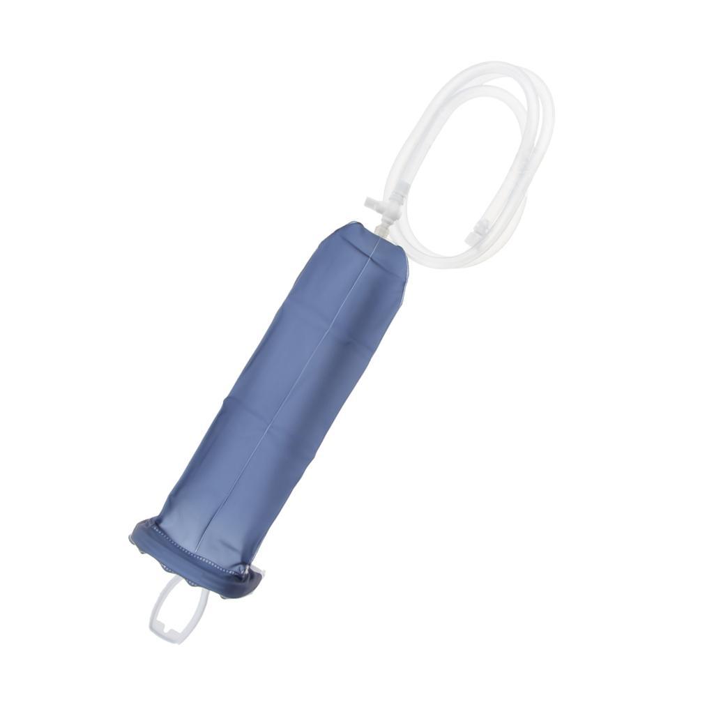 Foldable Women Men Enema Bag Kit Clean Anal Douche with Tips Set 2L Plastic