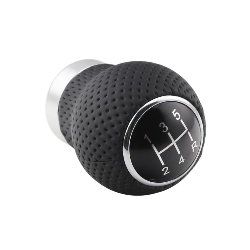 5 Speed Universal Car PU Leather Manual Gear Stick Knob Shifter Lever