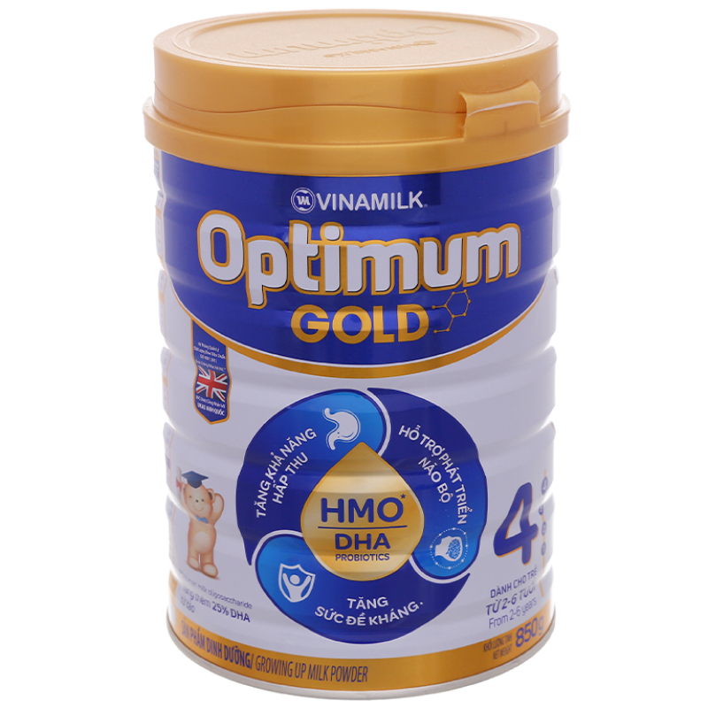 Sữa bột Optimum Gold số 4 lon 850g