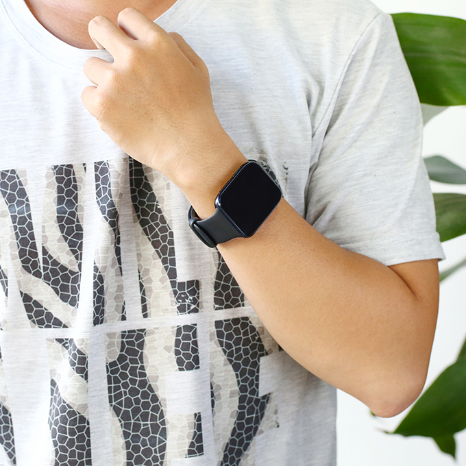 Oppo Watch 46mm dây silicone đen - Hàng chính hãng