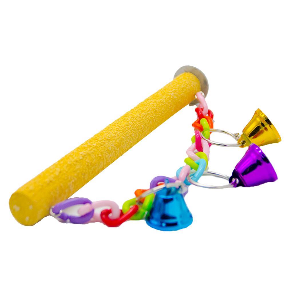 3 Pcs Bird Cage Toy Parrot Wood Stand Chew Toy Branch Perches