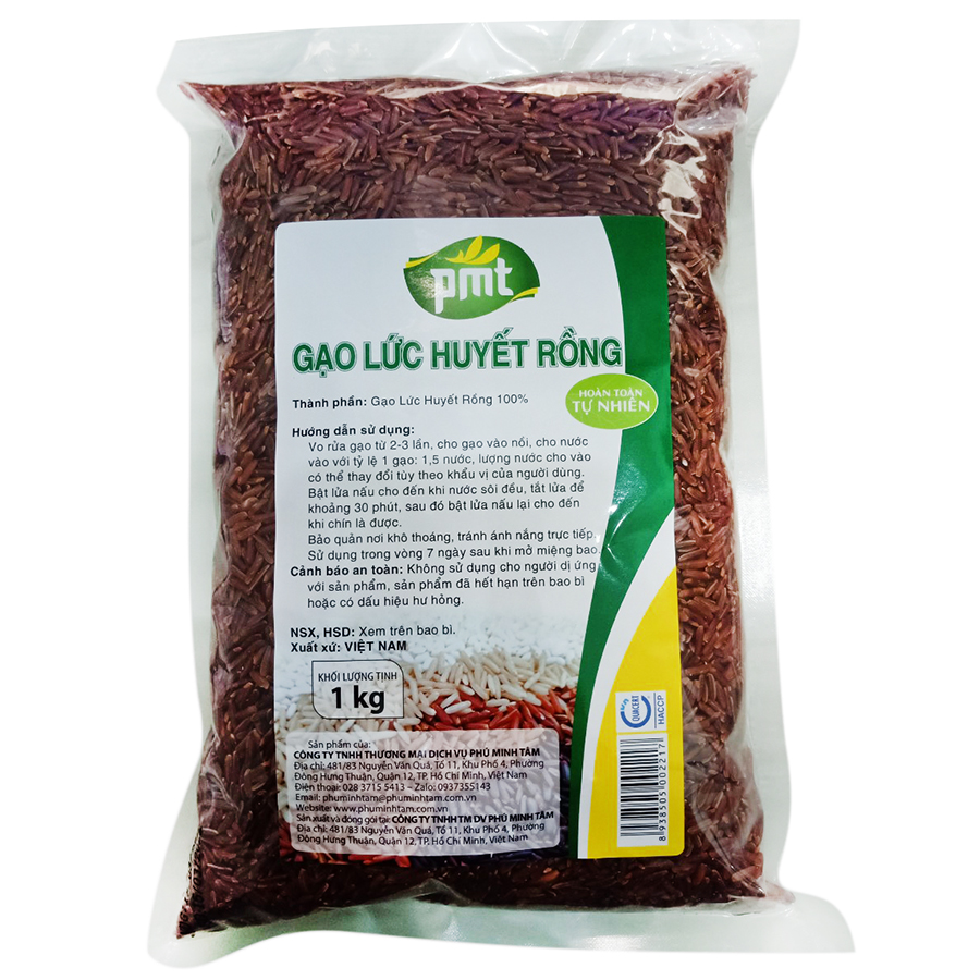 Gạo Lức Huyết Rồng Phú Minh Tâm (1kg)