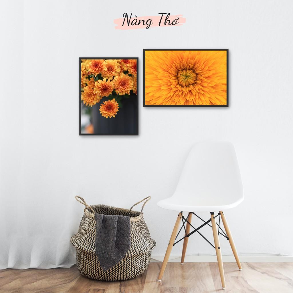 BỘ 2 TRANH HOA CÚC DECAL DÁN TƯỜNG_DECAL VIP