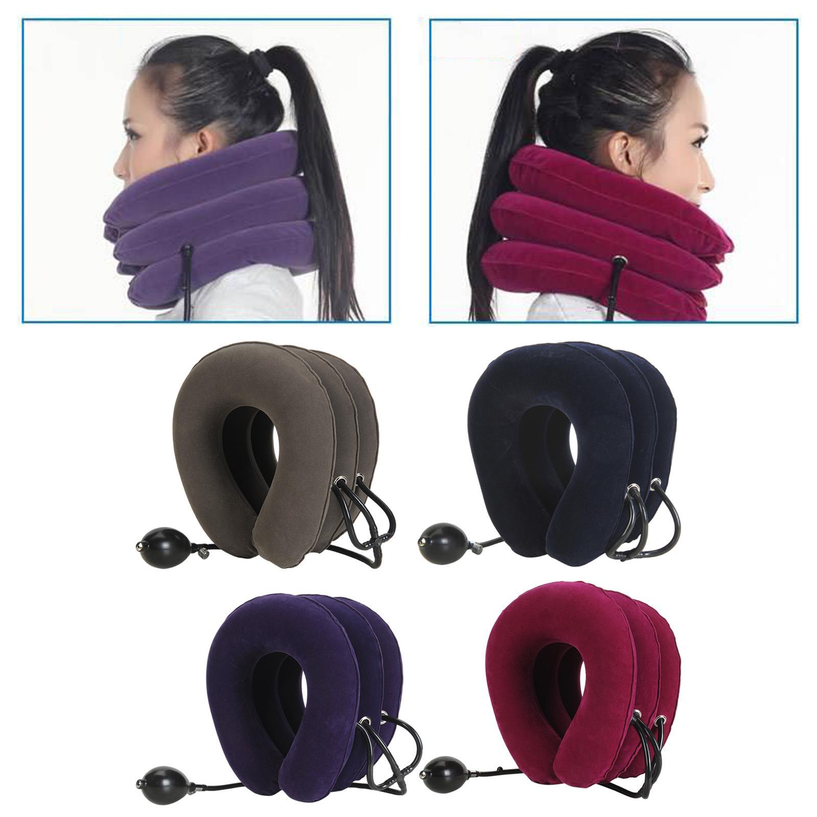 Neck Traction Device Inflatable  Support Pillow