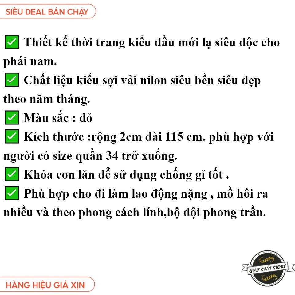 Dây Lưng Dây nịt nam Đỏ (1 Sợi )