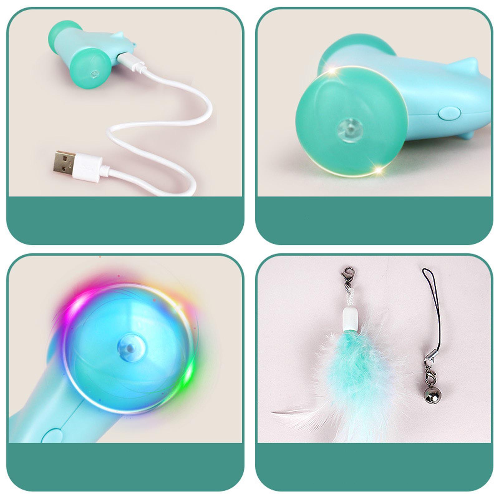 Electric Interactive Cat Toy Mute Wheel Pet Exercise Toys for Kitten Fun