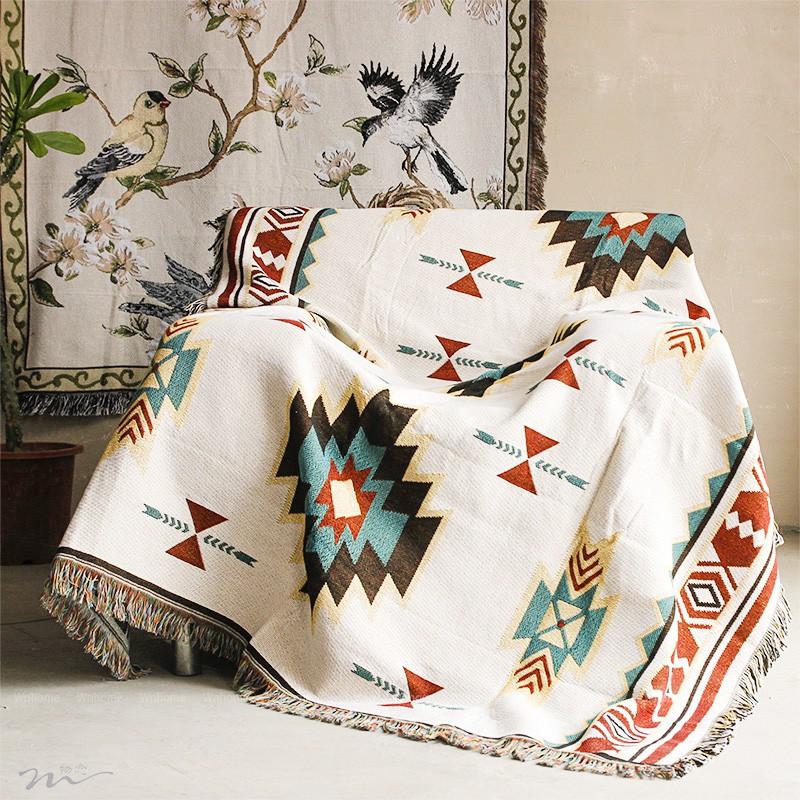 Thảm Vintage Nhập Khẩu Hoạ Tiết Bohemian, Thảm Trải Sofa, Thảm Trải Sàn, Thảm Treo Tường