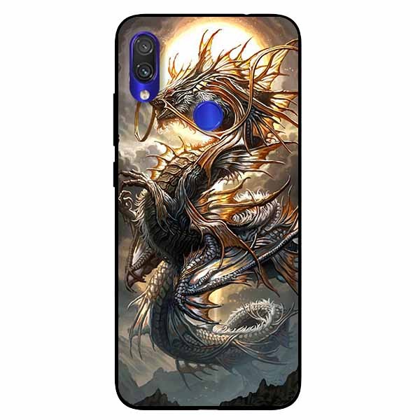 Ốp lưng in cho Xiaomi Redmi Note 7 Rồng Trăng