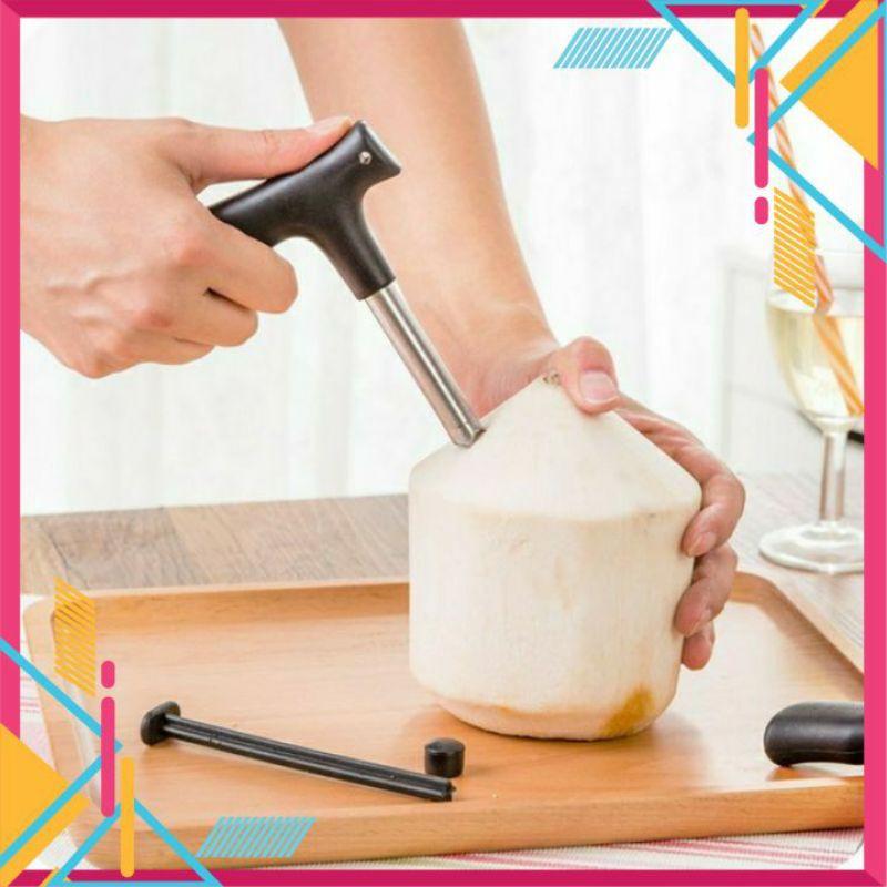 DỤNG CỤ KHUI DỪA KHUI DỪA BẰNG INOX SIÊU TỐC ĐA NĂNG