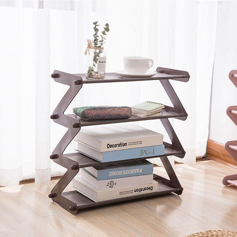 "Z" Shape Shoe Rack Shoe Tower Organizer Cabinet Entryway Stackable Storage Shelf Unit Tool Shoes Organizer Household Accessory