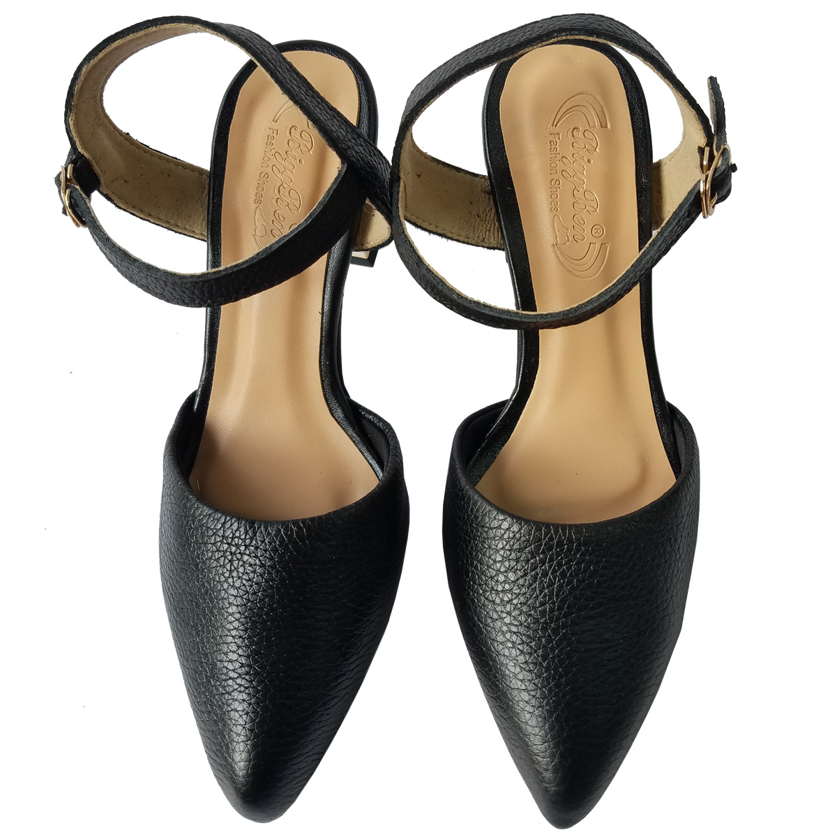 Giày Sandal Cao Gót Da Bò BIGGBEN Cao 5 Phân SDCG156