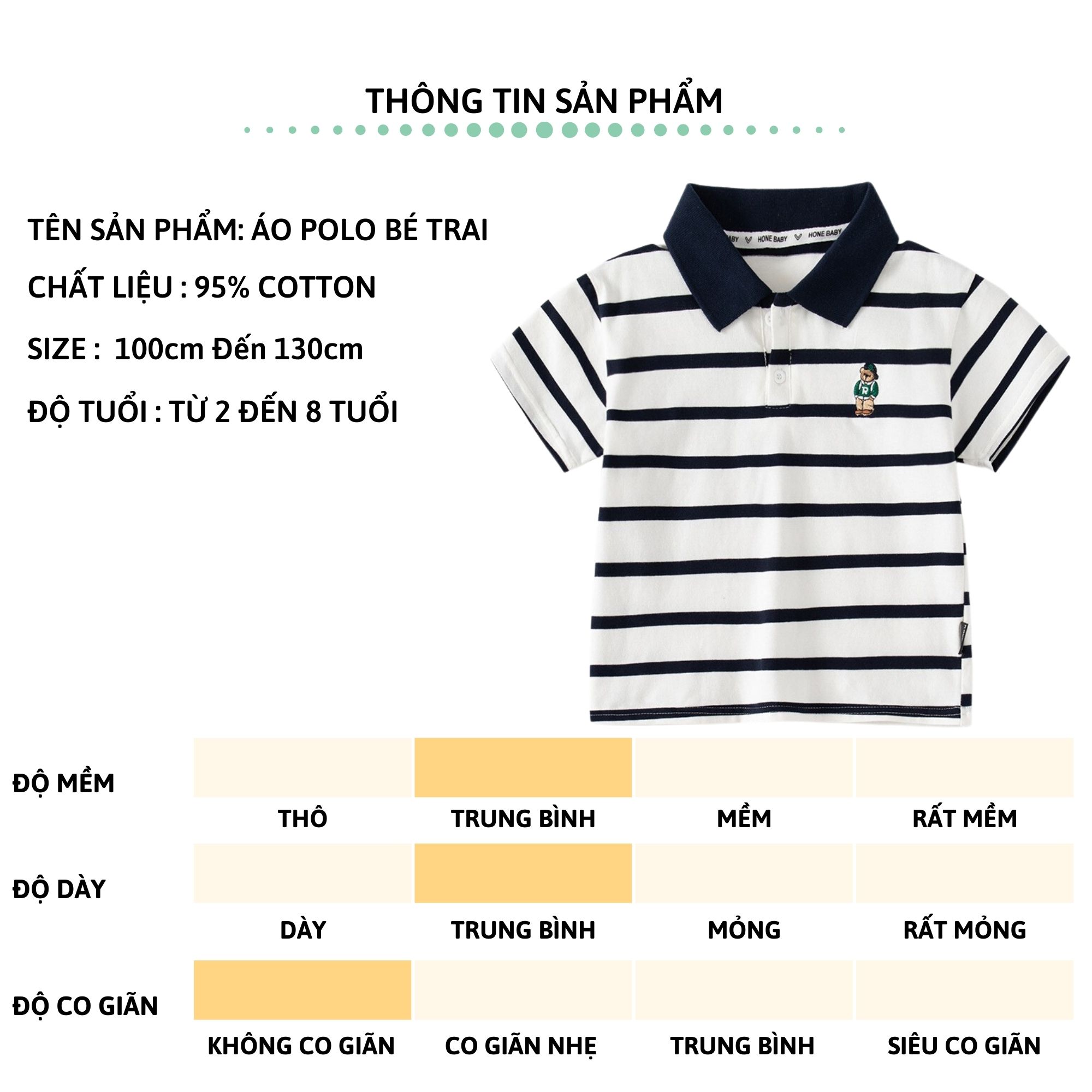 Áo Polo bé trai ngắn tay 27Kids KACADY áo thun sơ mi cộc nam cho trẻ từ 2-10 tuổi  BSPO2