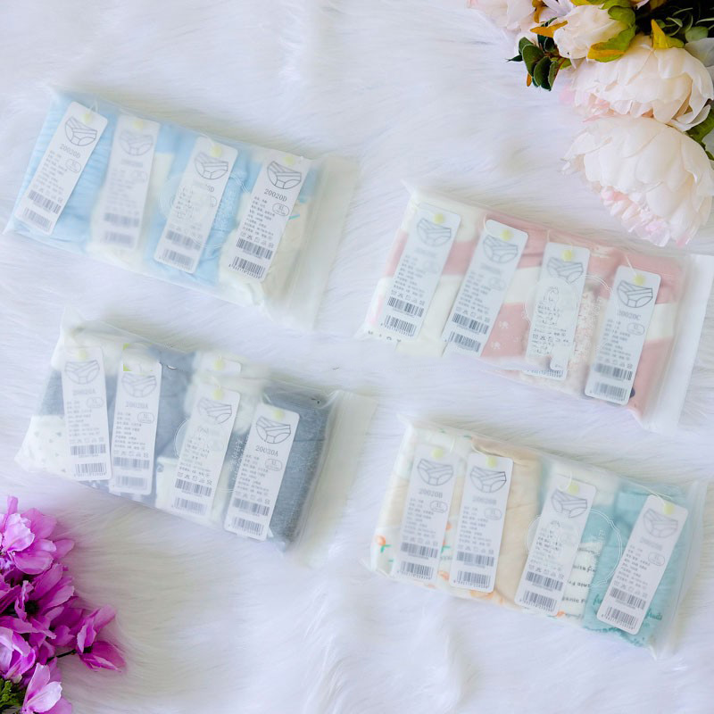 Set 4c quần lót bầu cạp chéo