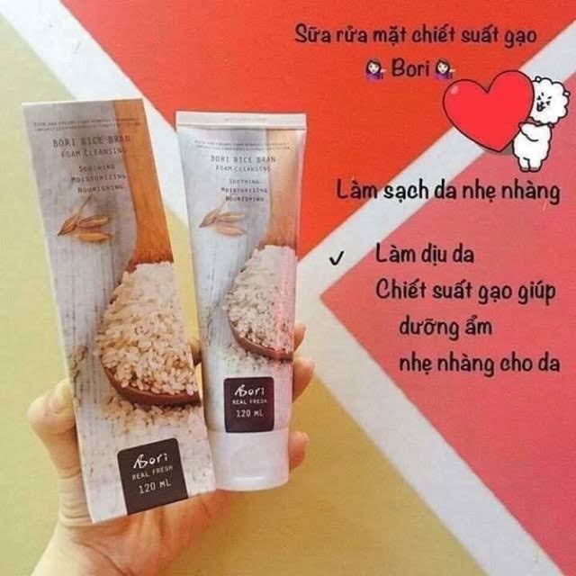 Sữa Rửa Mặt Gạo-Bori Rice Bran Foam Cleansing