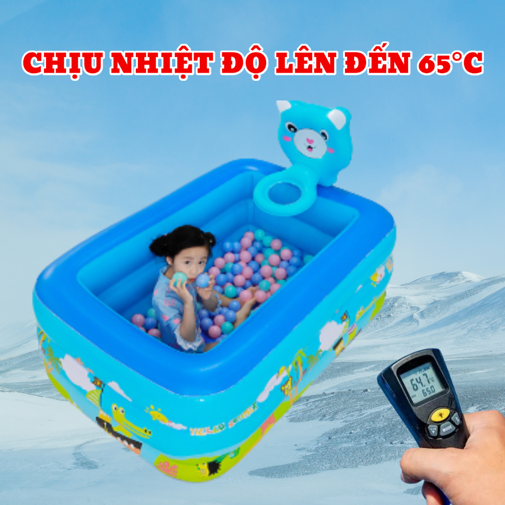 Bể bơi cho bé 2m1, hồ bơi phao trẻ em HERO KIDS loại dày, chất liệu PVC cao cấp