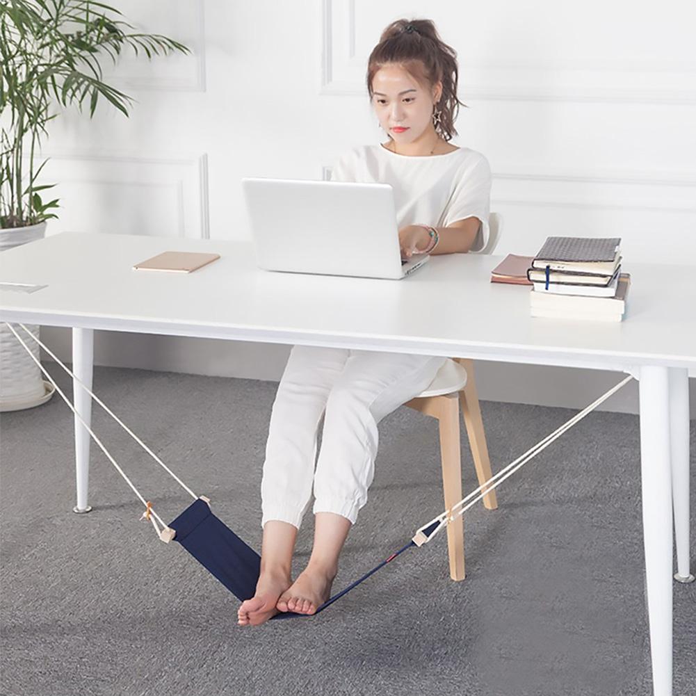 Treo Bàn Đạp Để Bàn Văn Phòng Nhà Chân Mềm Mại Xoay Di Động Ngoài Trời Học Ghế Làm Việc Chân Võng Mini