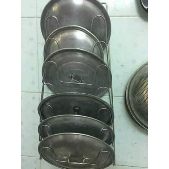 Giá gác vung, nắp xoong nồi 7 tầng tiện dụng