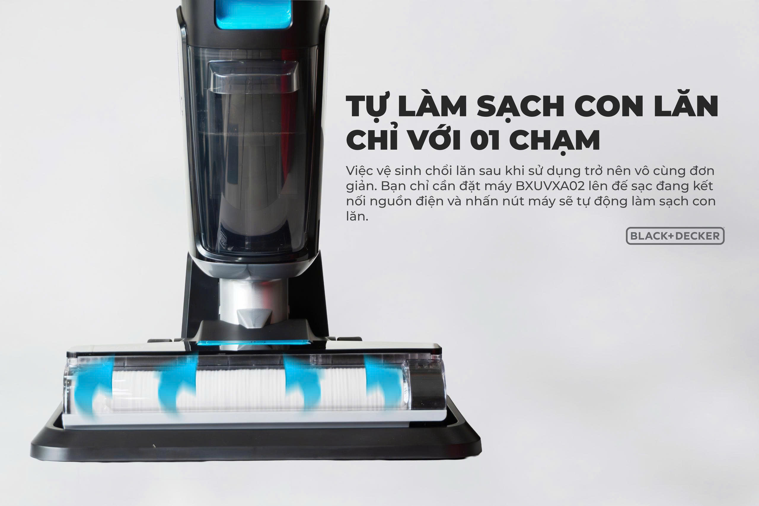 Máy hút bụi không dây lau sàn thông minh 5 chức năng Black+Decker BXUVXA02 -HÀNG CHÍNH HÃNG