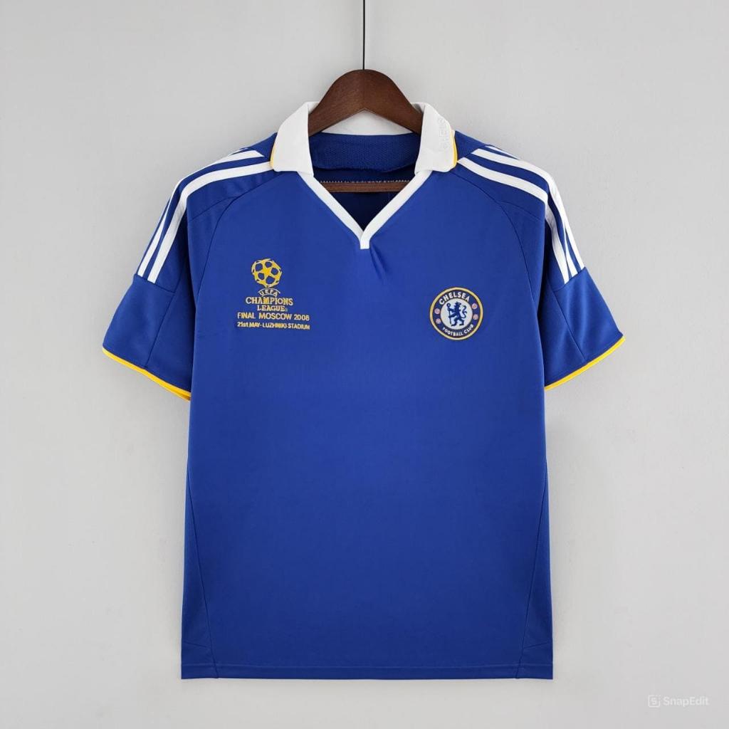 Áo Bóng Đá Retro Chelsea 2008 - Sân Nhà bản cao cấp vải Cotton Polyester