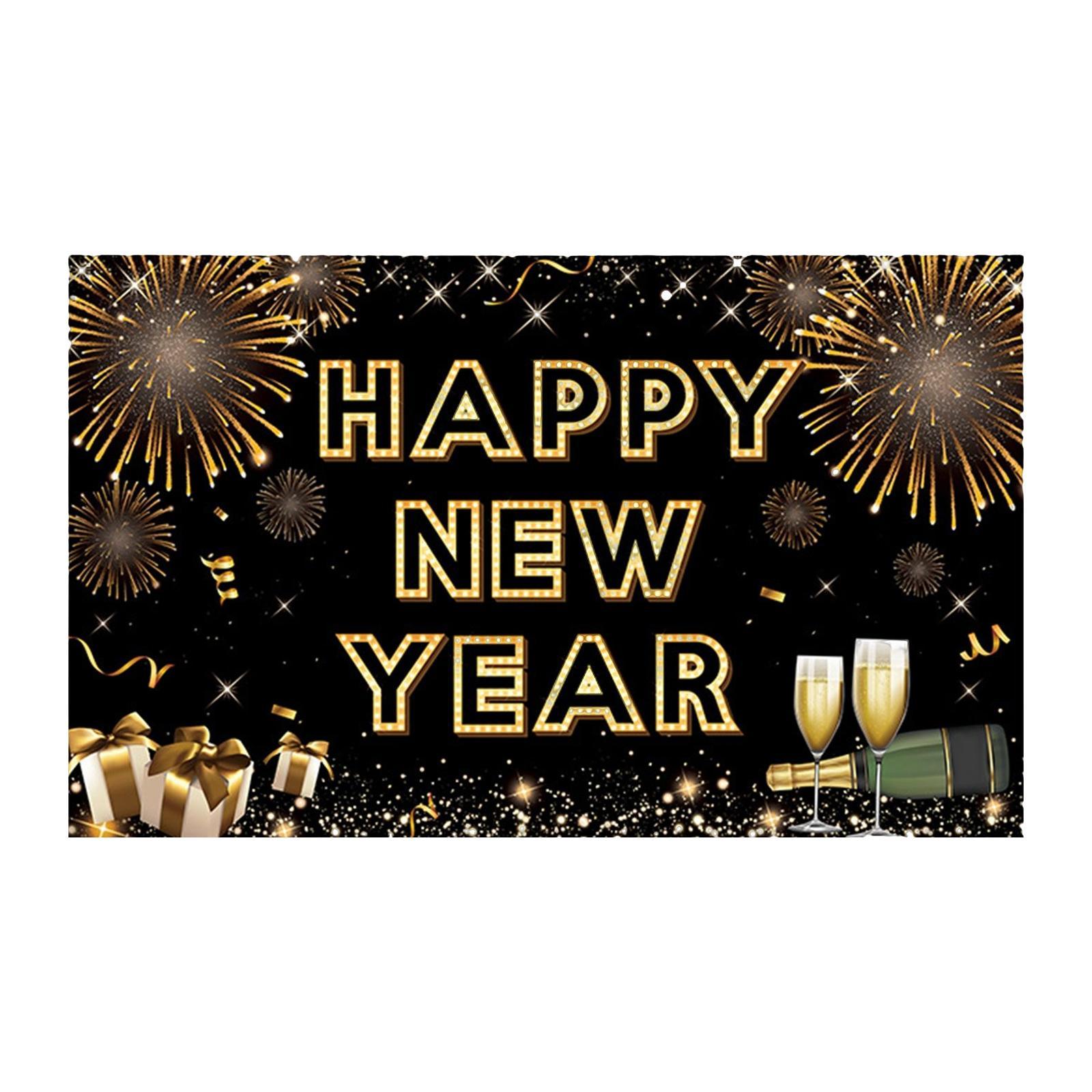 Poster Backdrop Supplies Holiday Garden Happy New Year  2023
