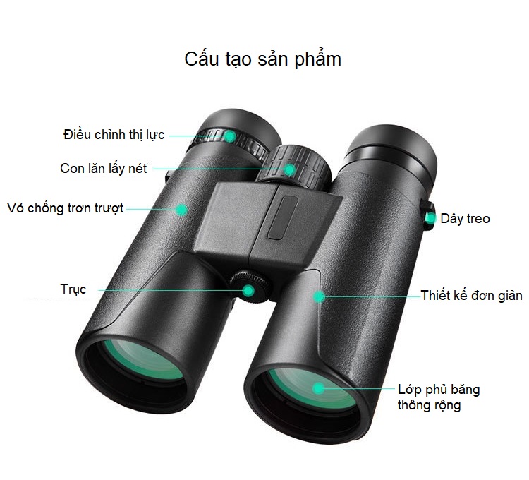 Ống Nhòm Cao Cấp 10X42 Siêu Nét - Hàng Nhập Khẩu