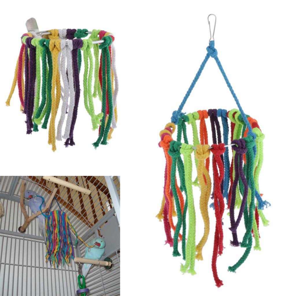 Birds Parrot Chew Toys Cage Shredder Foraging Toy For Small Bird Hanging Toy
