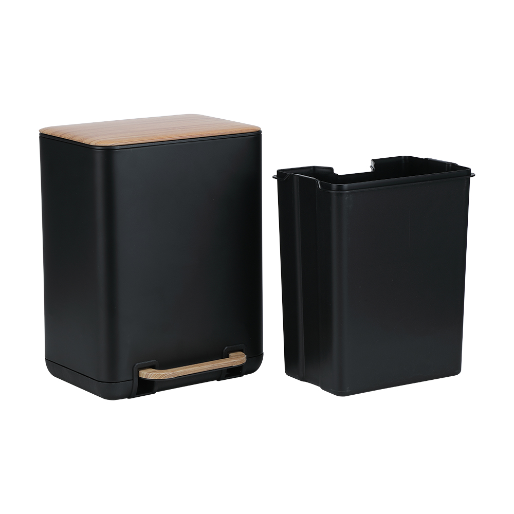 Thùng Rác Kim Loại MICA Màu Đen W24.1xD21.3xH31.6 Cm|Index Living Mall|Nội Thất Thái Lan