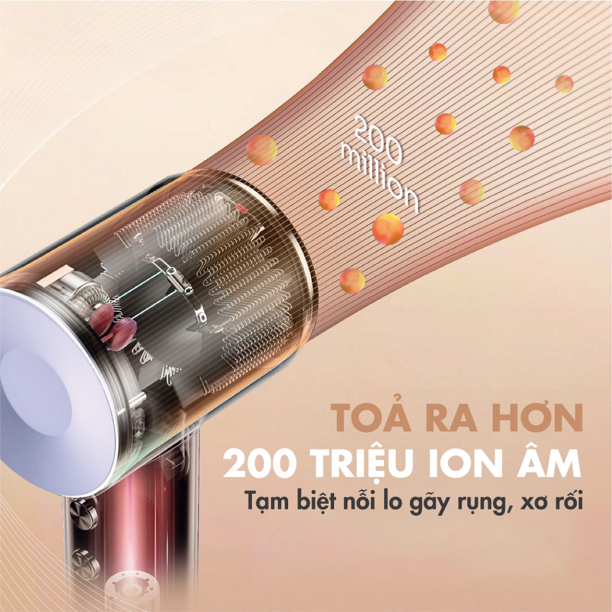 Máy sấy tóc ion âm tốc độ cao Laifen Swift Màu Đen