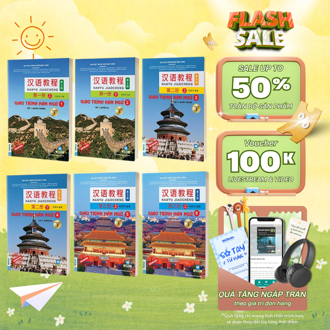 Sách - Combo Giáo Trình Hán Ngữ 6 Cuốn - Phiên bản 3 - 2025