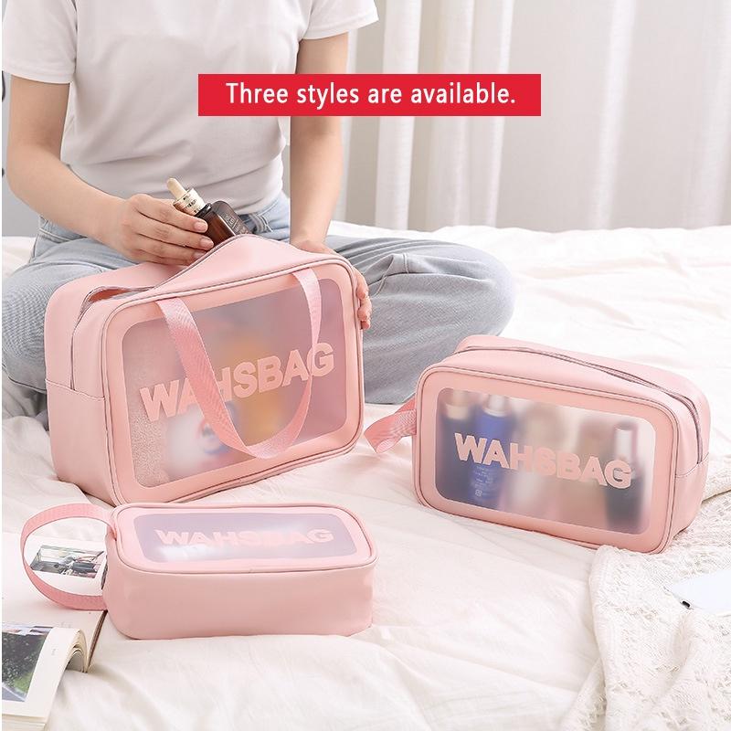 Túi Đựng Mỹ Phẩm / Đồ Trang Điểm Du Lịch Chống Thấm Nước Washbag Trong Suốt Moc68shop