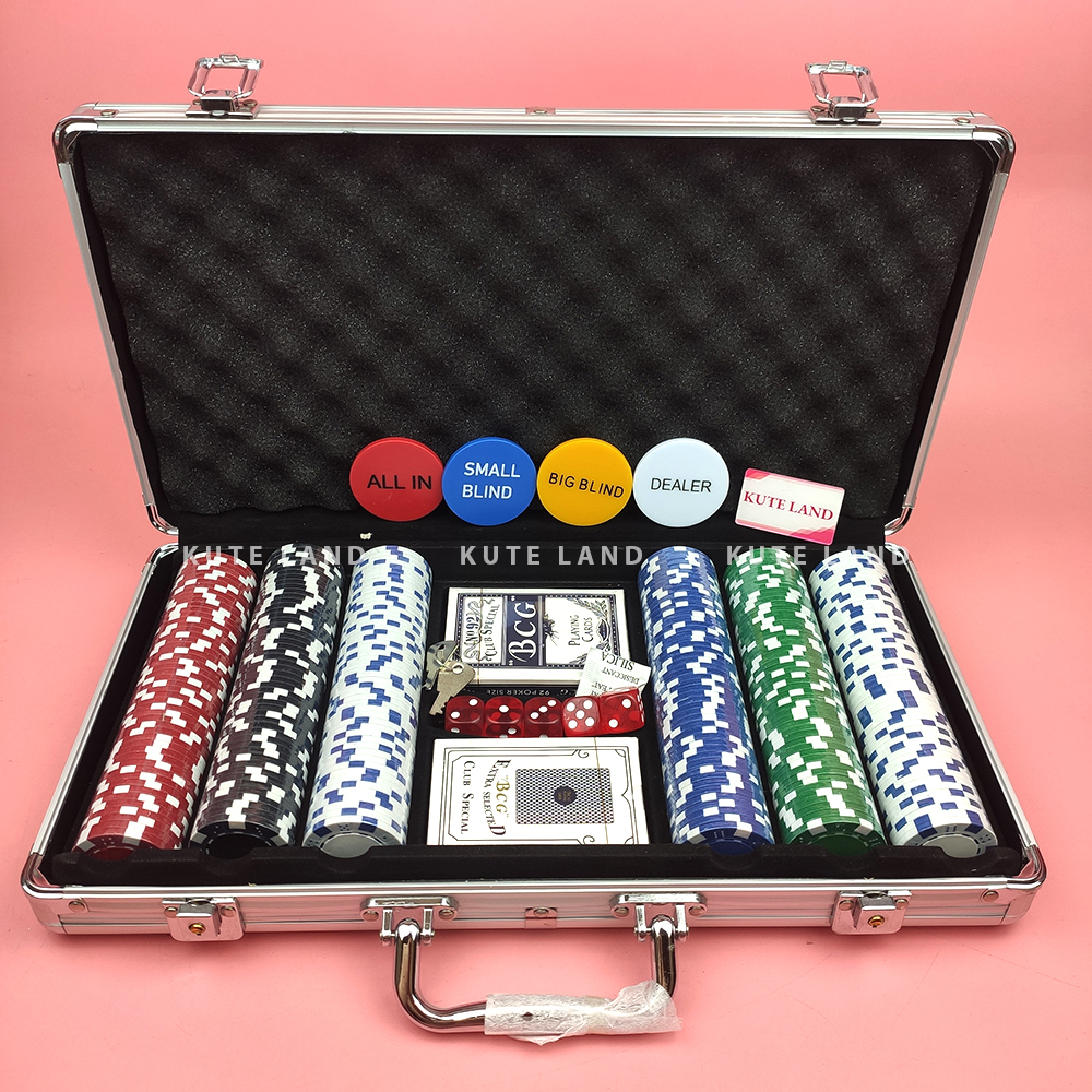 Vali Phỉnh 300 Chip Poker lõi thép không số mẫu mới 2024 hộp nhôm bo tròn 8 góc Aluminum siêu cứng cáp