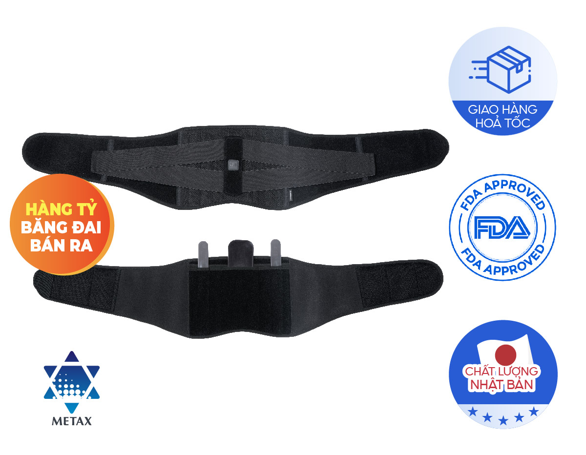 Đai lưng cột sống Phiten loại cứng supporter waist belt hard type AP229003/AP229004/AP229005