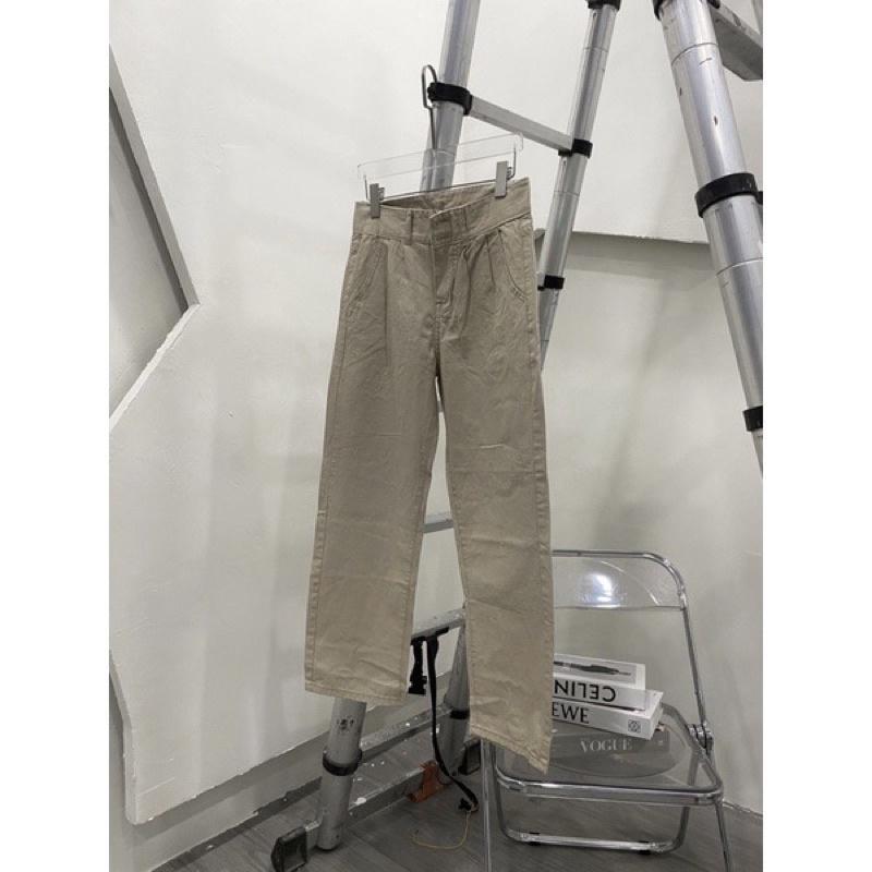Quần kaki form baggy quần nam nữ màu nhạt