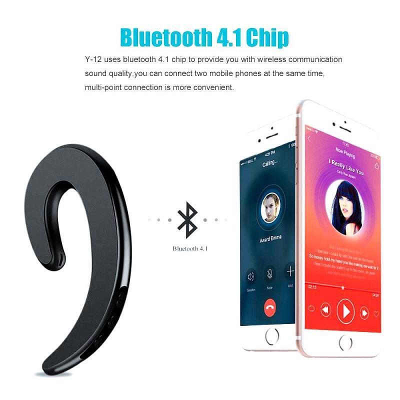 Tai Nghe Bluetooth Y12 Truyền Âm Qua Xương Không Cần Tai Cho Android&IOS