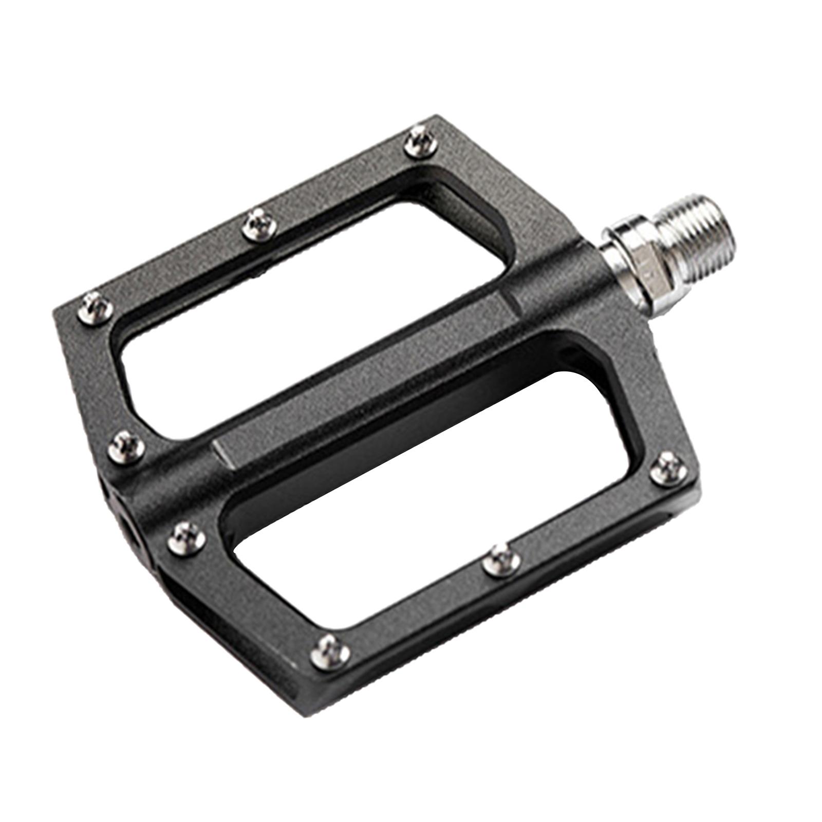 Road MTB Bike Pedals - Aluminum Alloy Bicycle Pedals - Mountain Bike Pedal with 9/16inch Platform Flat Pedals for Folding Cycling