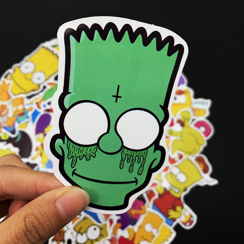 Bộ 50 miếng Sticker hình dán Simpson