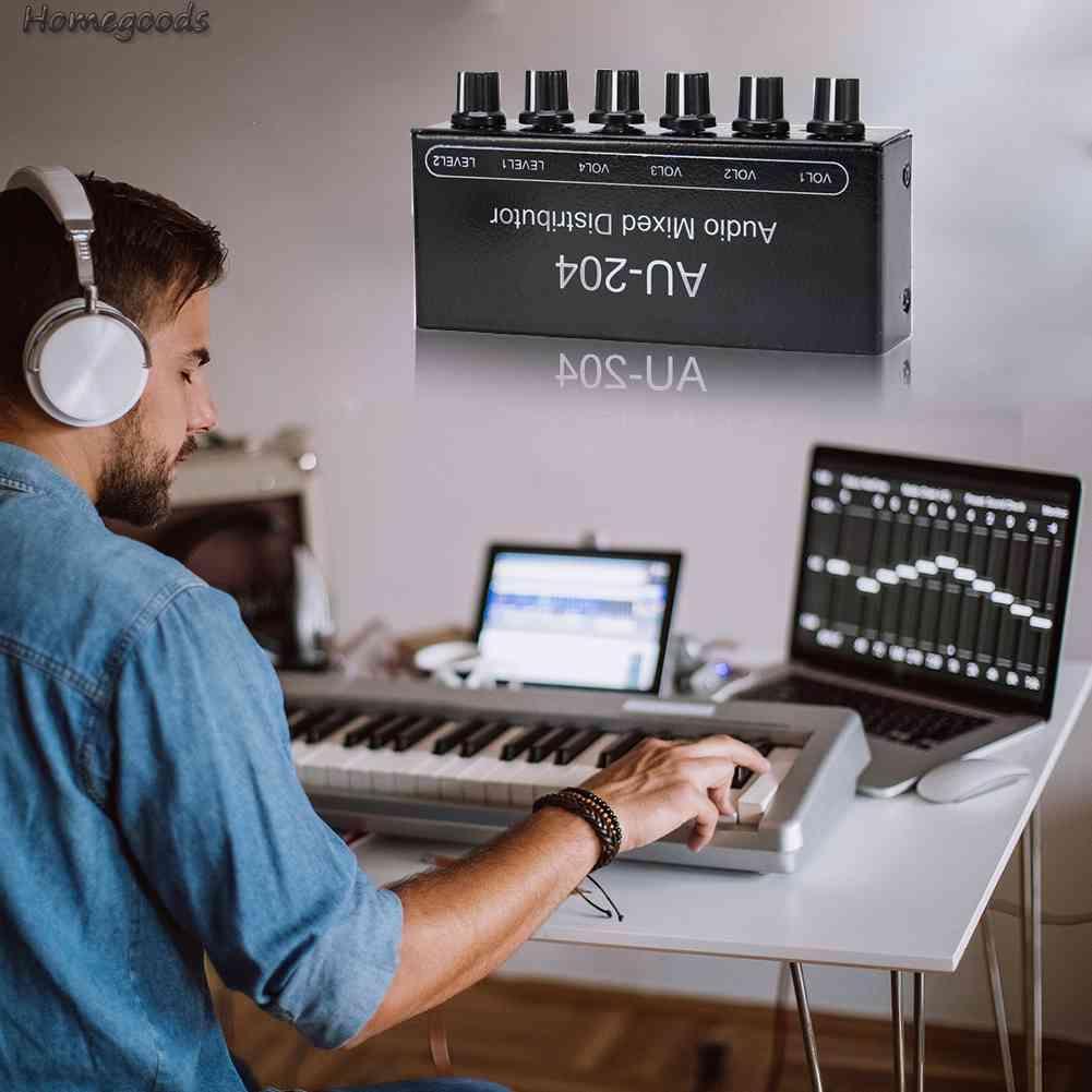 Bộ Khuếch Đại Âm Thanh Tai Nghe 3.5mm DC5-19V 14dB 2 Trong 4